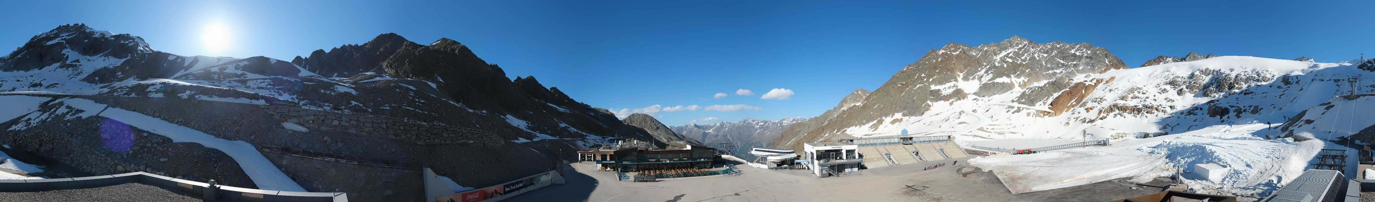 Archiv Foto Webcam Rettenbachgletscher Stadion