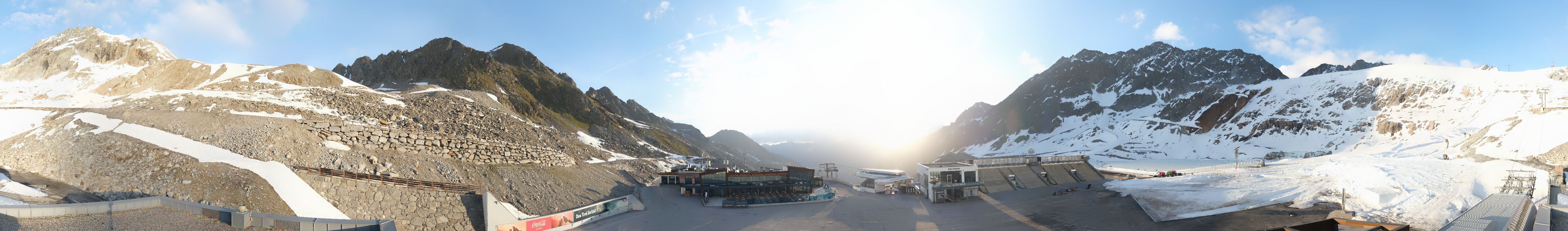 Archiv Foto Webcam Rettenbachgletscher Stadion