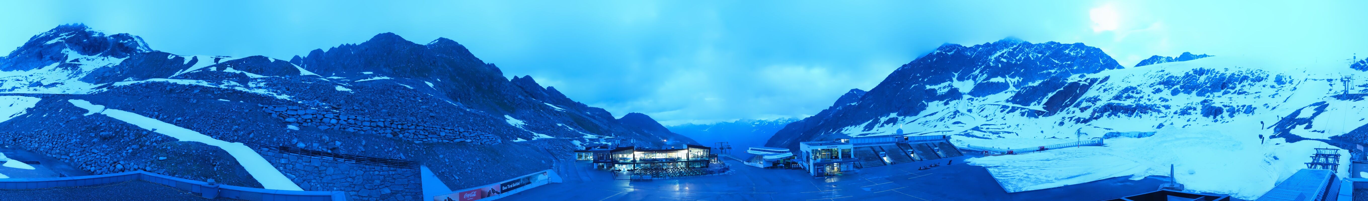 Archiv Foto Webcam Rettenbachgletscher Stadion