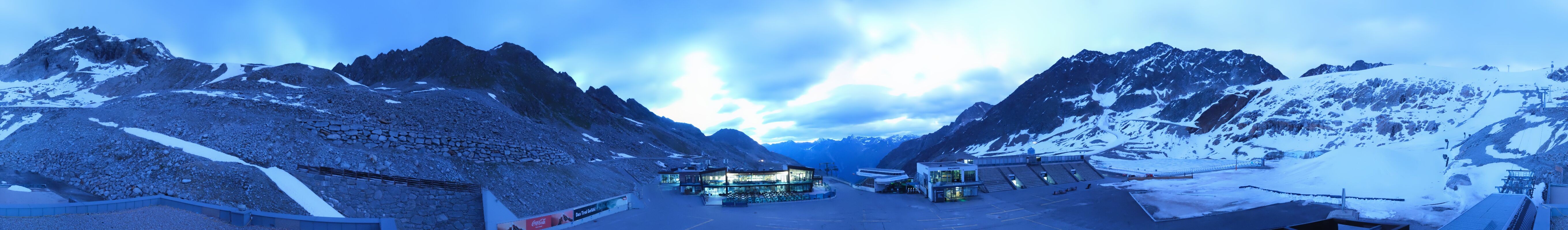 Archiv Foto Webcam Rettenbachgletscher Stadion