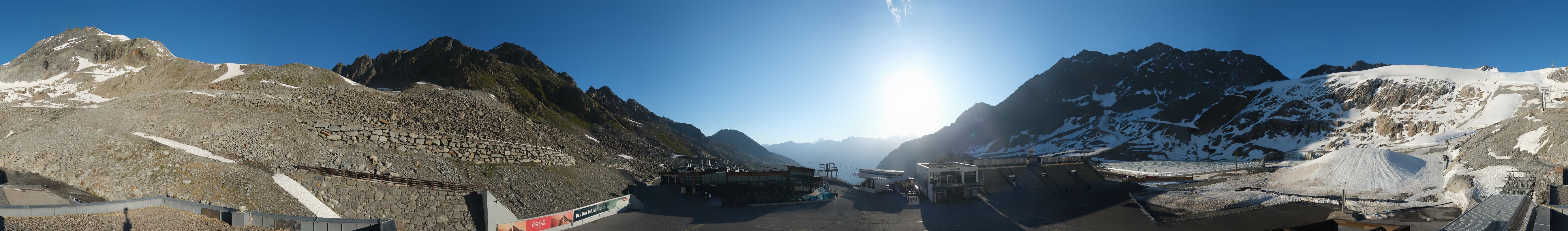 Archiv Foto Webcam Rettenbachgletscher Stadion