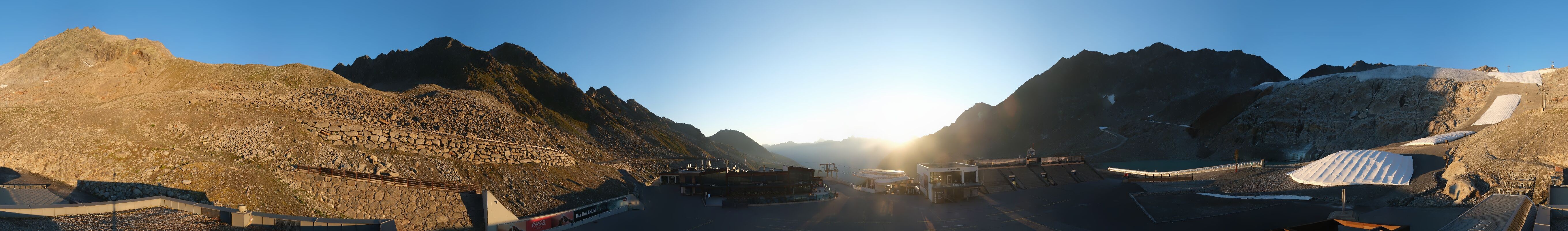 Archiv Foto Webcam Rettenbachgletscher Stadion