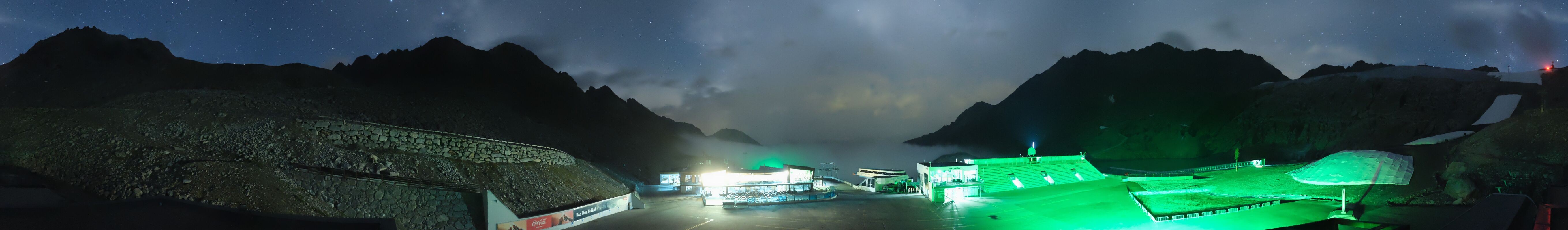 Archiv Foto Webcam Rettenbachgletscher Stadion