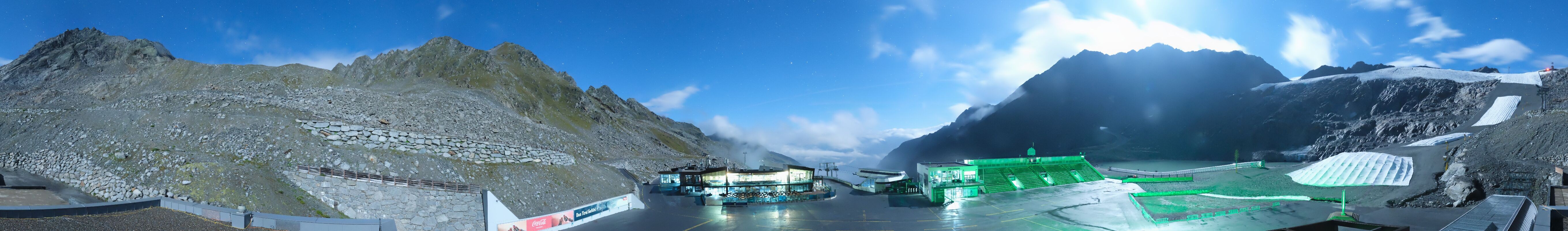 Archived image Webcam Glacier Arena Rettenbach
