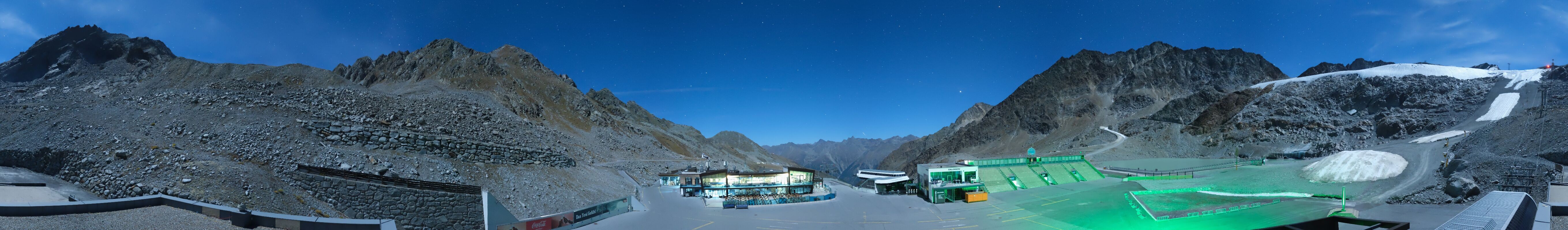 Archiv Foto Webcam Rettenbachgletscher Stadion