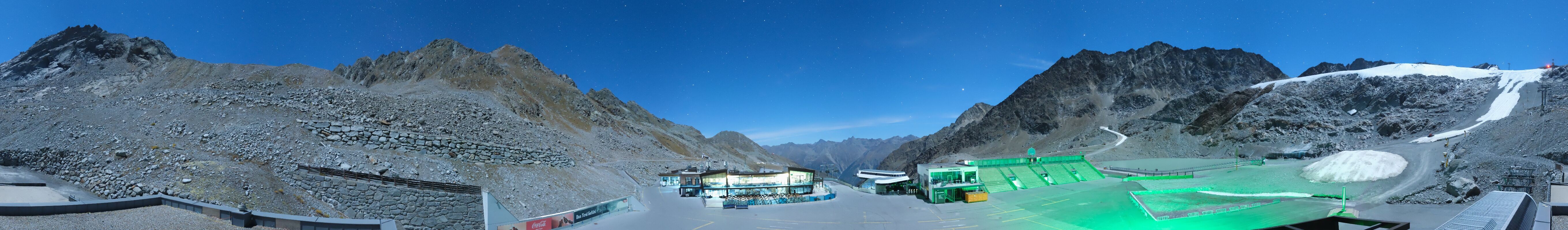 Archiv Foto Webcam Rettenbachgletscher Stadion
