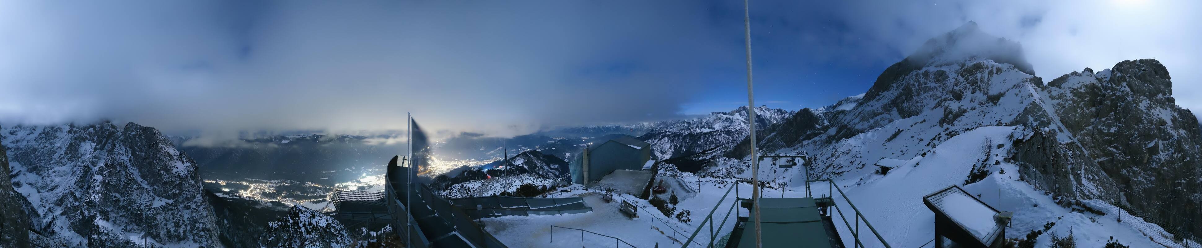 Archiv Foto Webcam Garmisch: Ausblick am Osterfelderkopf