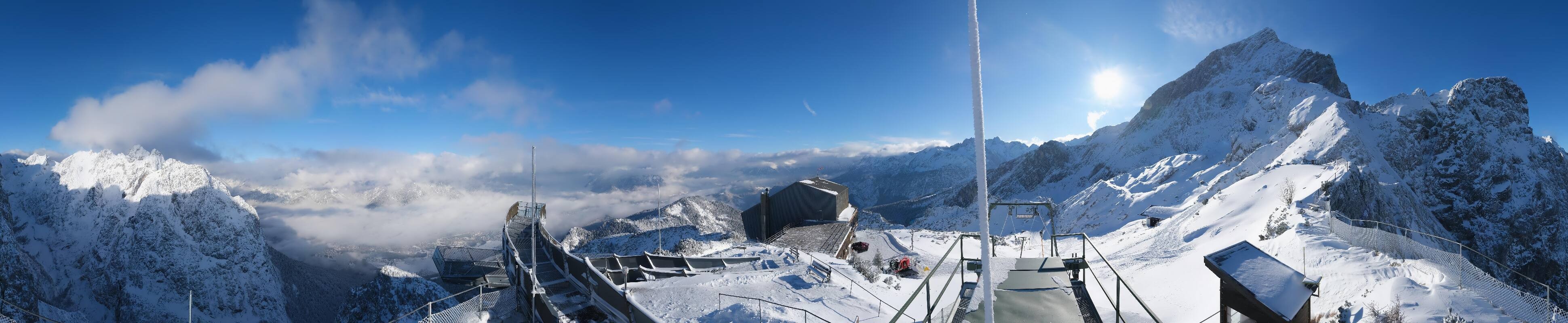 Archiv Foto Webcam Garmisch: Ausblick am Osterfelderkopf