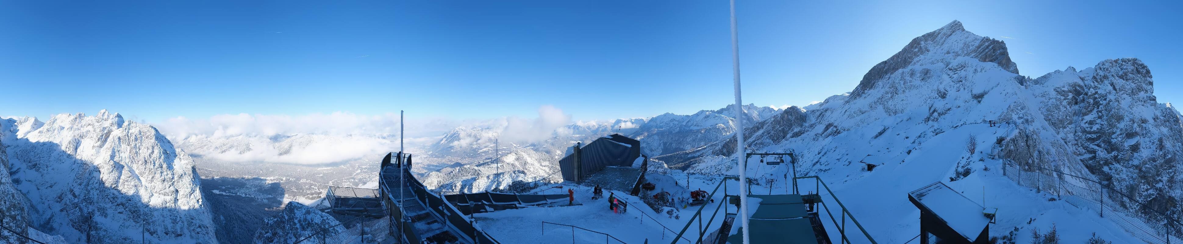 Archiv Foto Webcam Garmisch: Ausblick am Osterfelderkopf