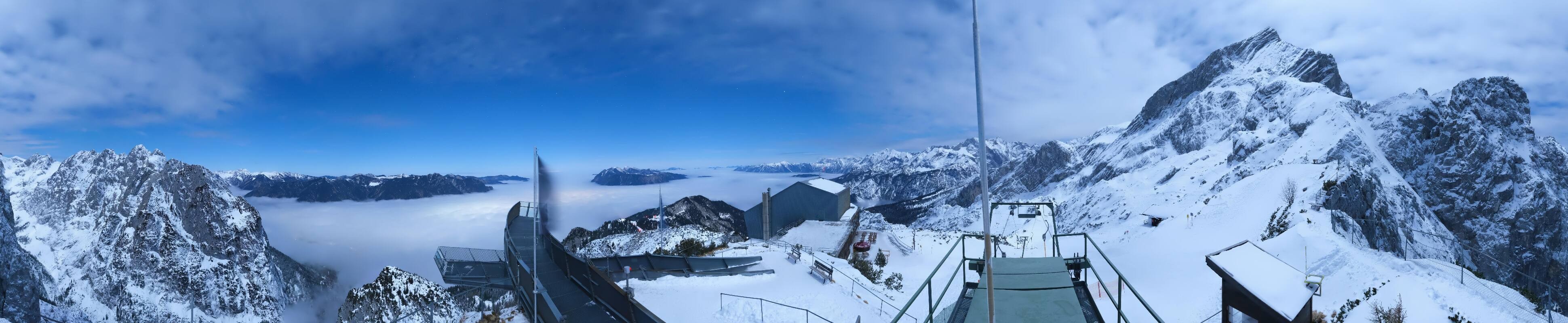 Archiv Foto Webcam Garmisch: Ausblick am Osterfelderkopf