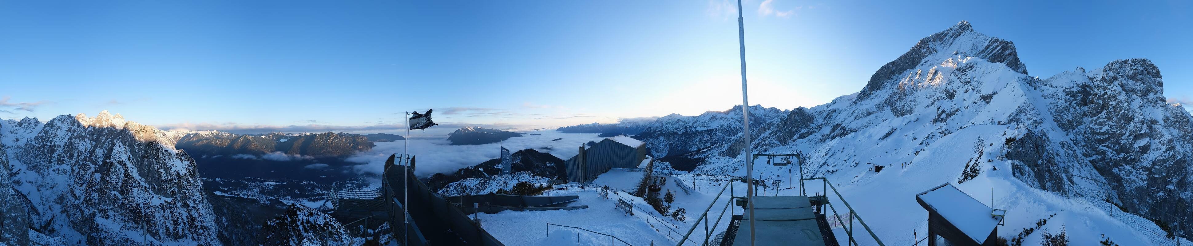 Archiv Foto Webcam Garmisch: Ausblick am Osterfelderkopf