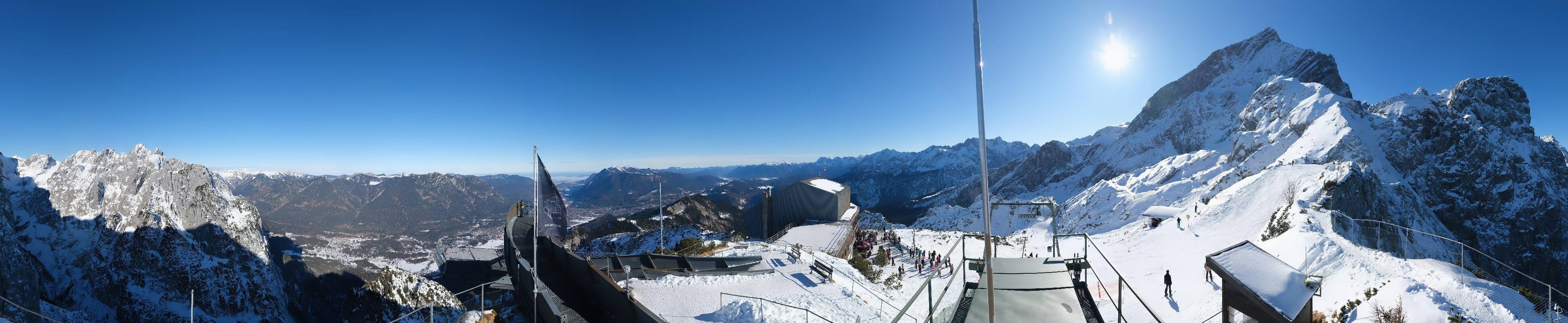 Archiv Foto Webcam Garmisch: Ausblick am Osterfelderkopf