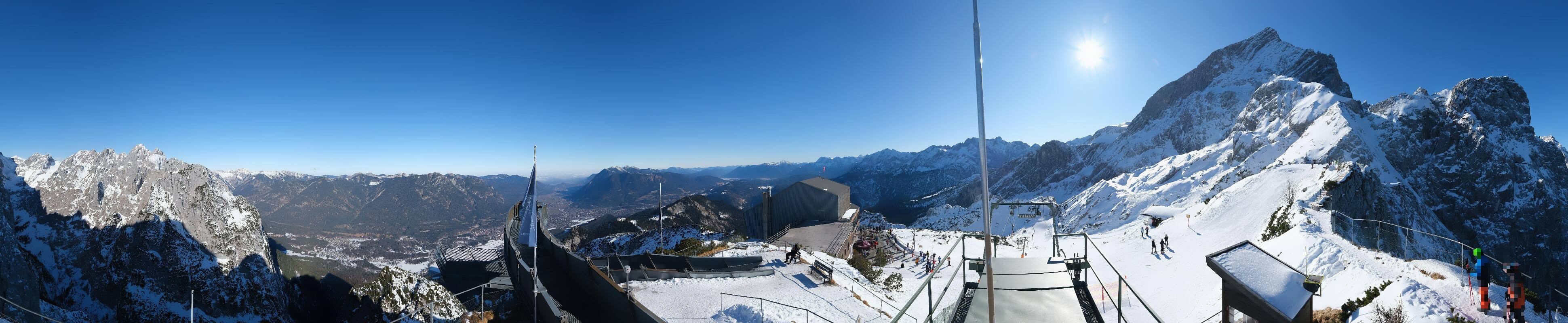 Archiv Foto Webcam Garmisch: Ausblick am Osterfelderkopf