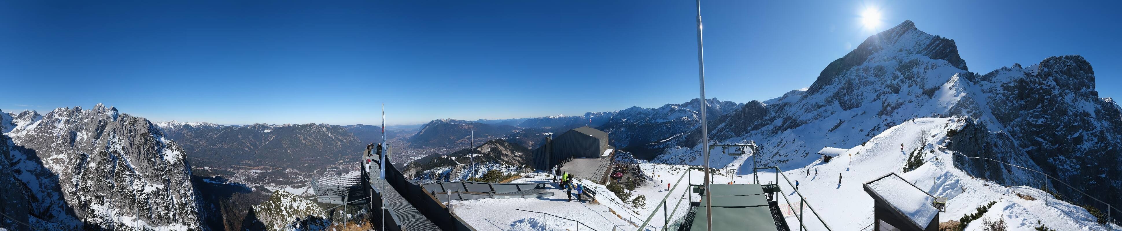 Archiv Foto Webcam Garmisch: Ausblick am Osterfelderkopf