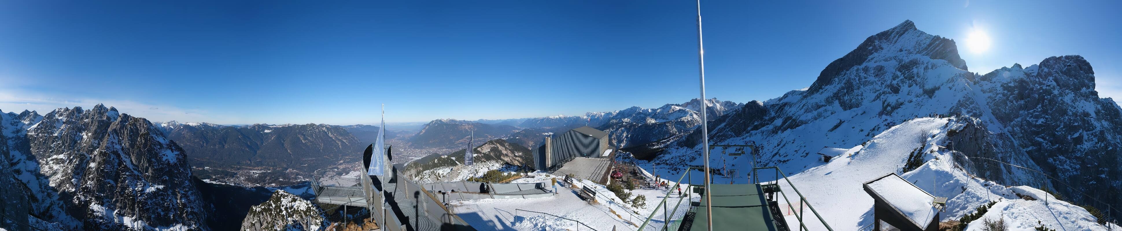 Archiv Foto Webcam Garmisch: Ausblick am Osterfelderkopf