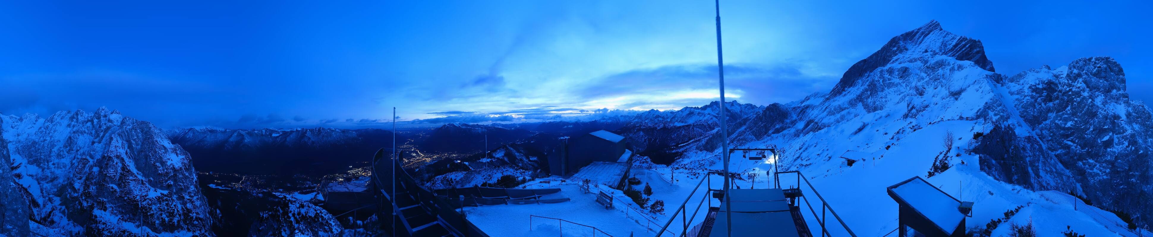 Archiv Foto Webcam Garmisch: Ausblick am Osterfelderkopf