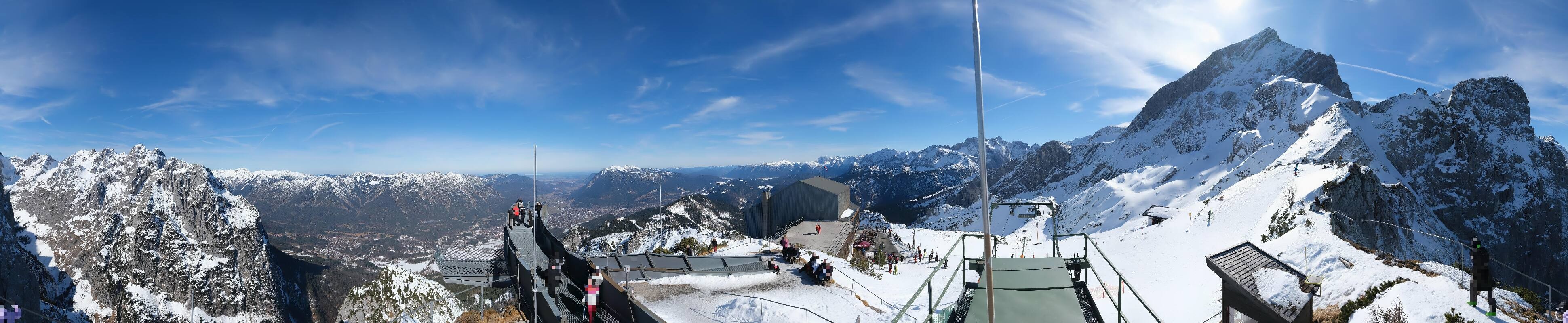 Archiv Foto Webcam Garmisch: Ausblick am Osterfelderkopf