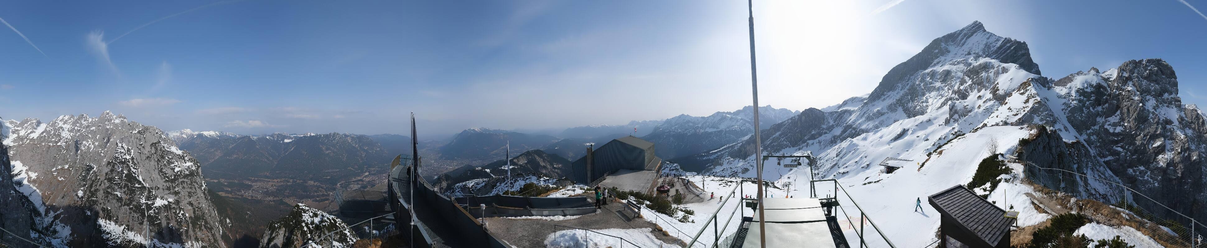 Archiv Foto Webcam Garmisch: Ausblick am Osterfelderkopf