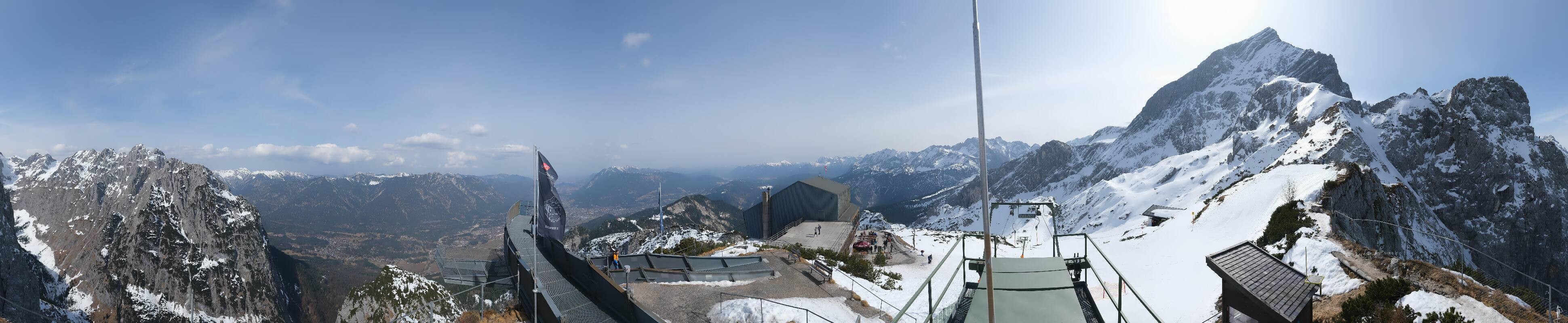 Archiv Foto Webcam Garmisch: Ausblick am Osterfelderkopf
