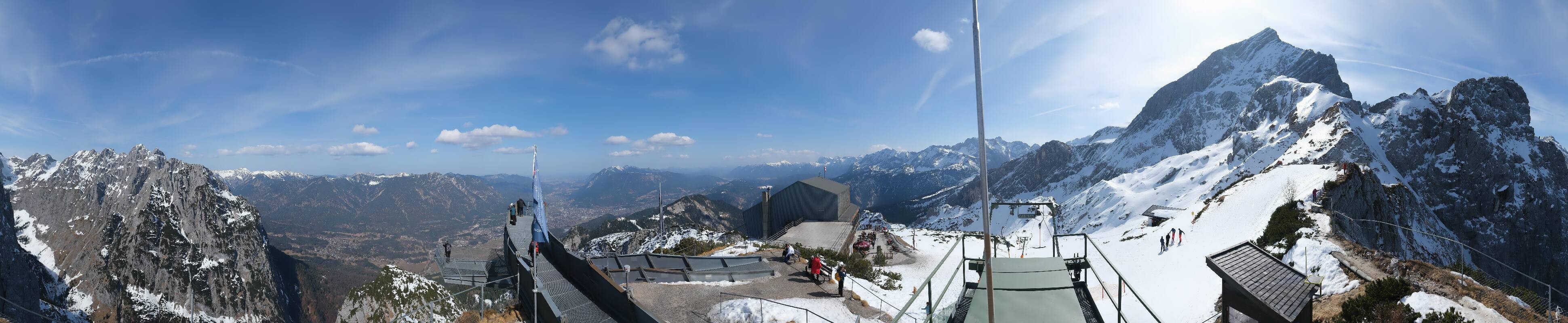 Archiv Foto Webcam Garmisch: Ausblick am Osterfelderkopf