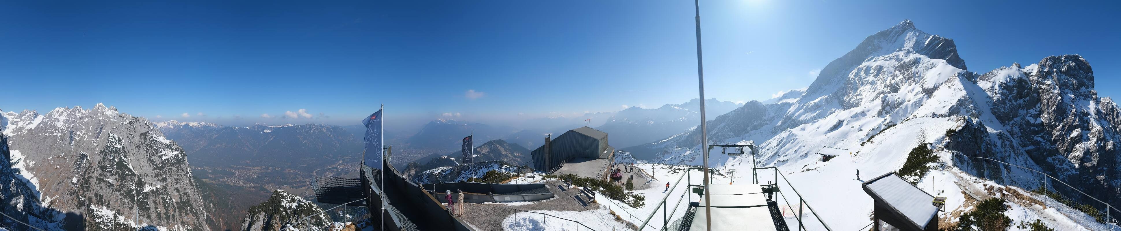 Archiv Foto Webcam Garmisch: Ausblick am Osterfelderkopf