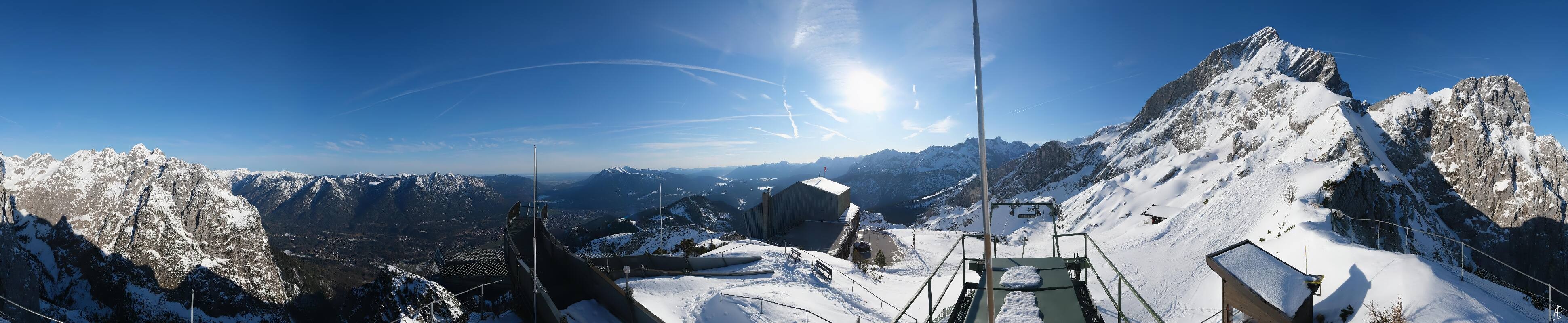 Archiv Foto Webcam Garmisch: Ausblick am Osterfelderkopf