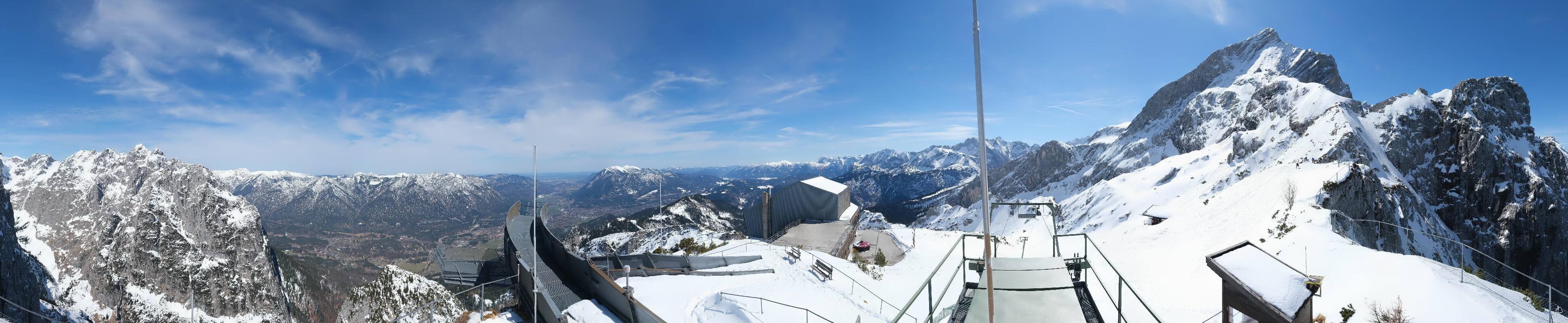 Archiv Foto Webcam Garmisch: Ausblick am Osterfelderkopf