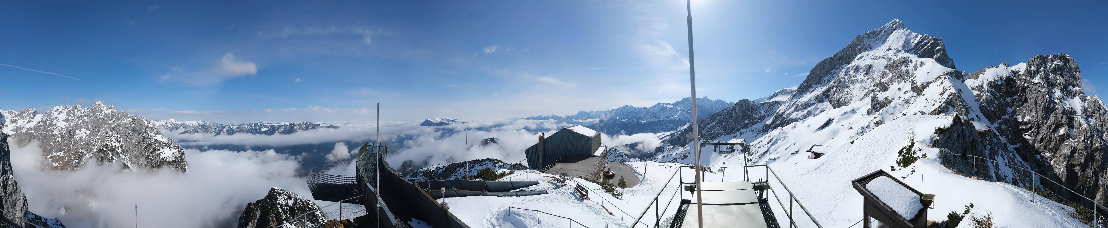 Archiv Foto Webcam Garmisch: Ausblick am Osterfelderkopf