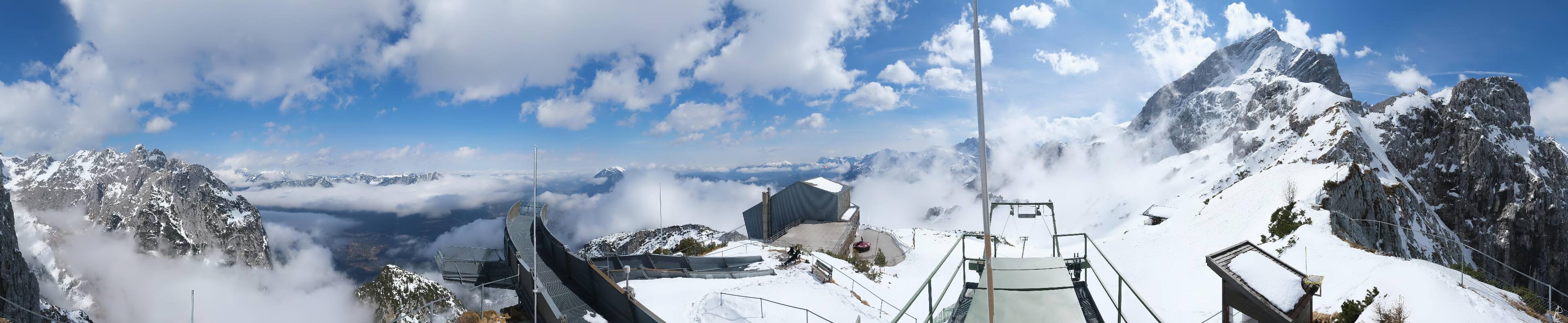 Archiv Foto Webcam Garmisch: Ausblick am Osterfelderkopf