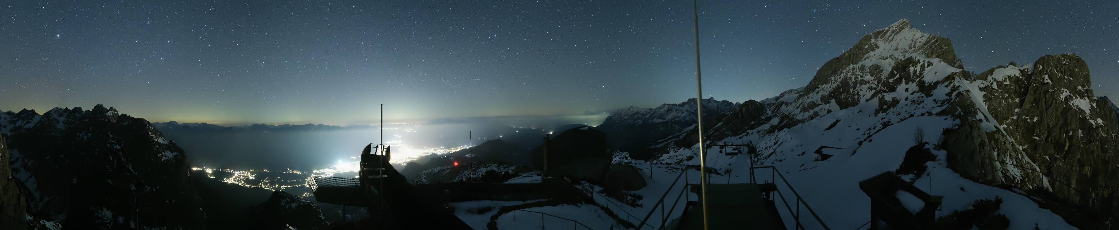 Archiv Foto Webcam Garmisch: Ausblick am Osterfelderkopf
