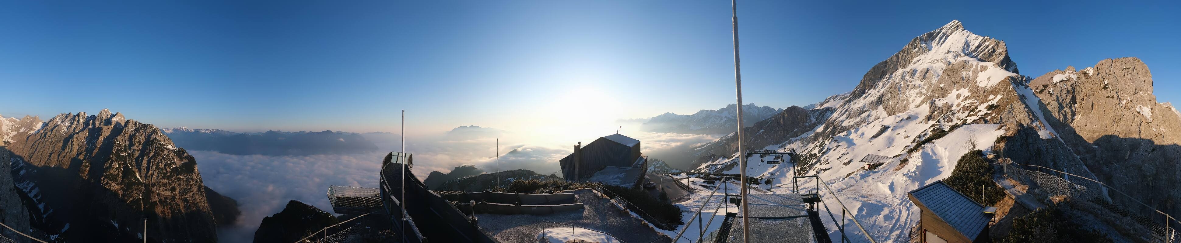 Archiv Foto Webcam Garmisch: Ausblick am Osterfelderkopf