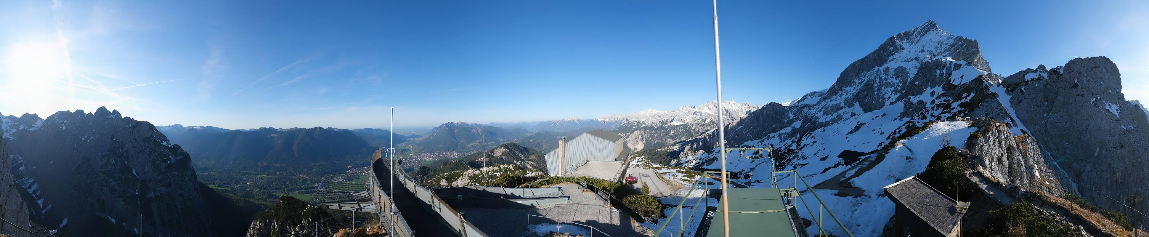 Archiv Foto Webcam Garmisch: Ausblick am Osterfelderkopf