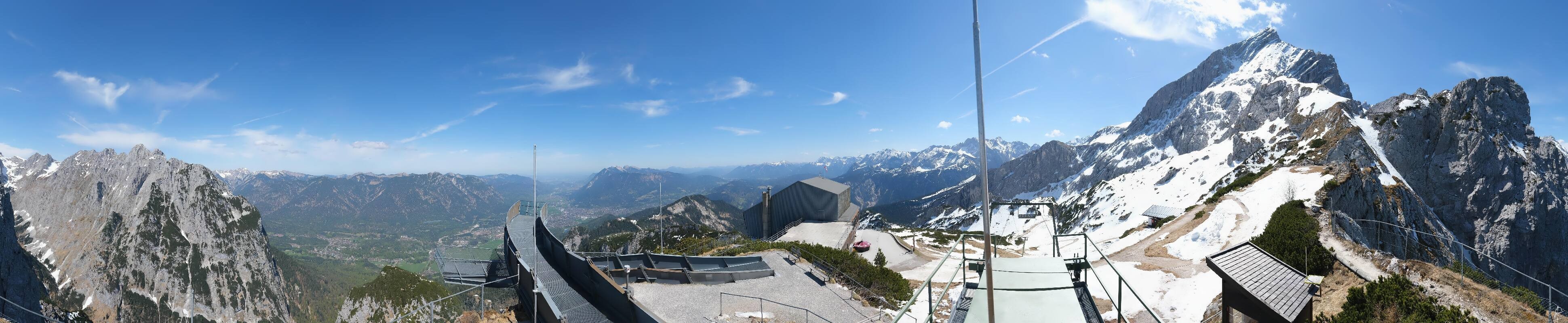 Archiv Foto Webcam Garmisch: Ausblick am Osterfelderkopf