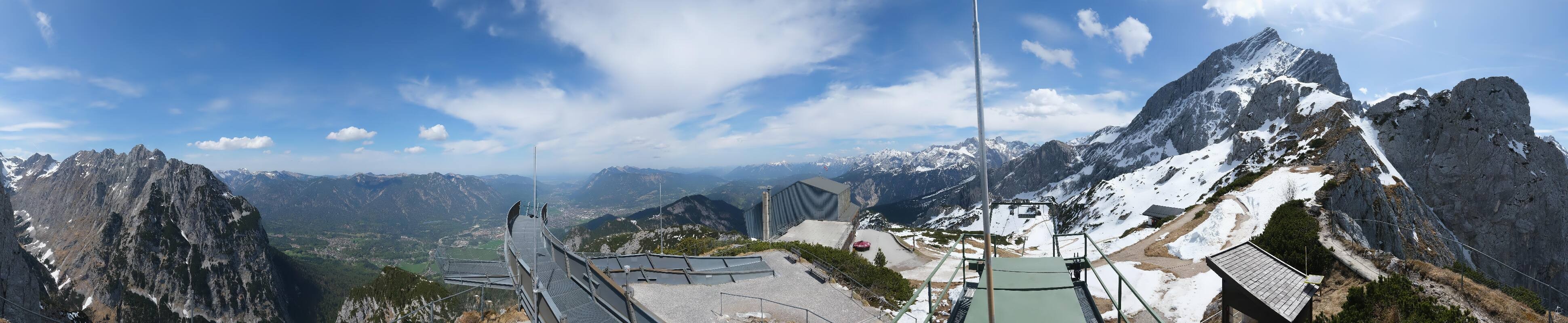 Archiv Foto Webcam Garmisch: Ausblick am Osterfelderkopf