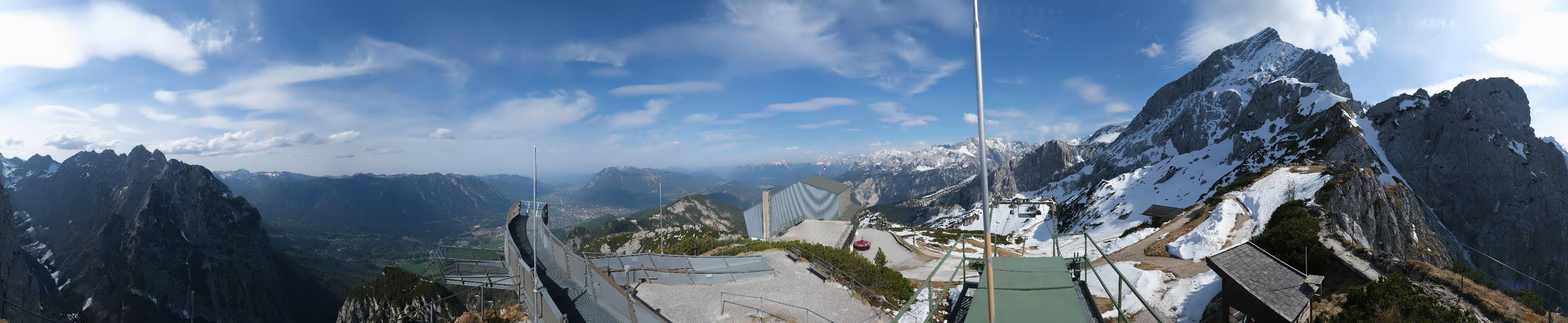 Archiv Foto Webcam Garmisch: Ausblick am Osterfelderkopf