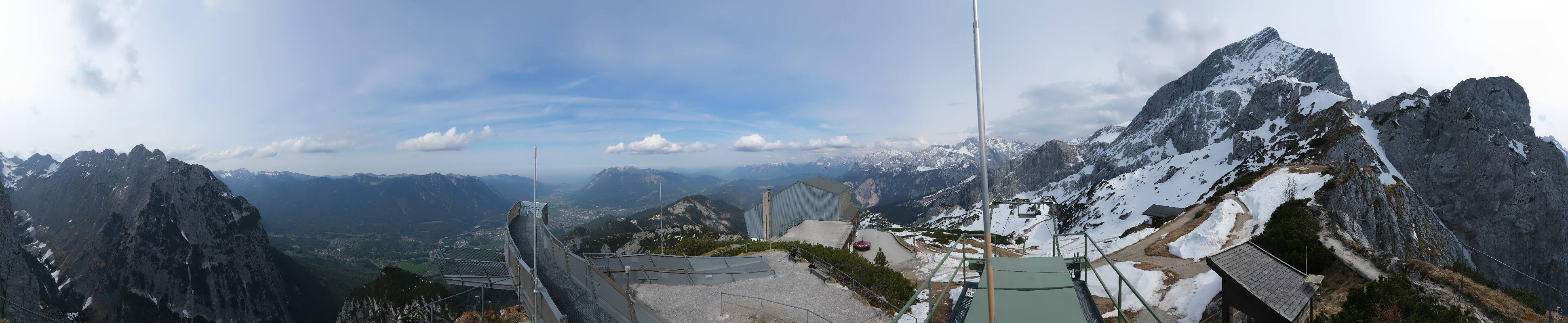 Archiv Foto Webcam Garmisch: Ausblick am Osterfelderkopf