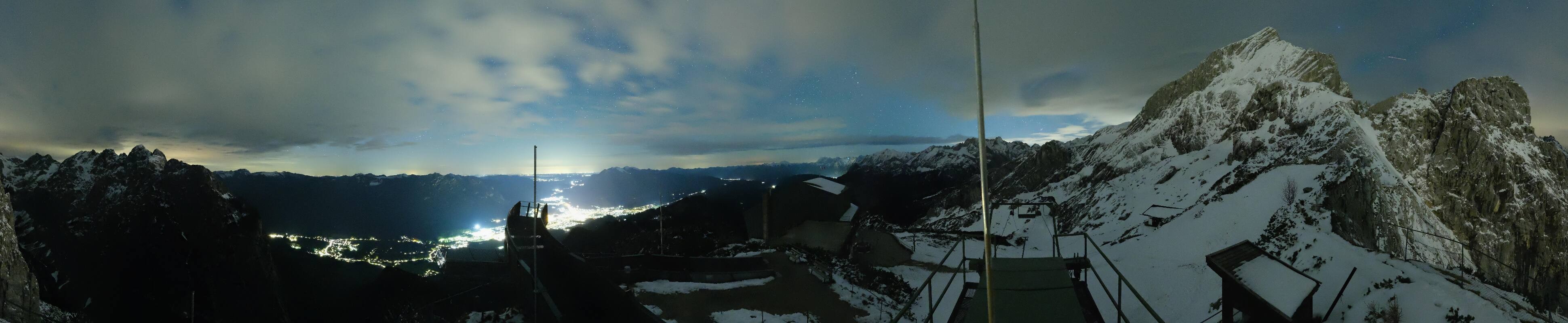 Archiv Foto Webcam Garmisch: Ausblick am Osterfelderkopf