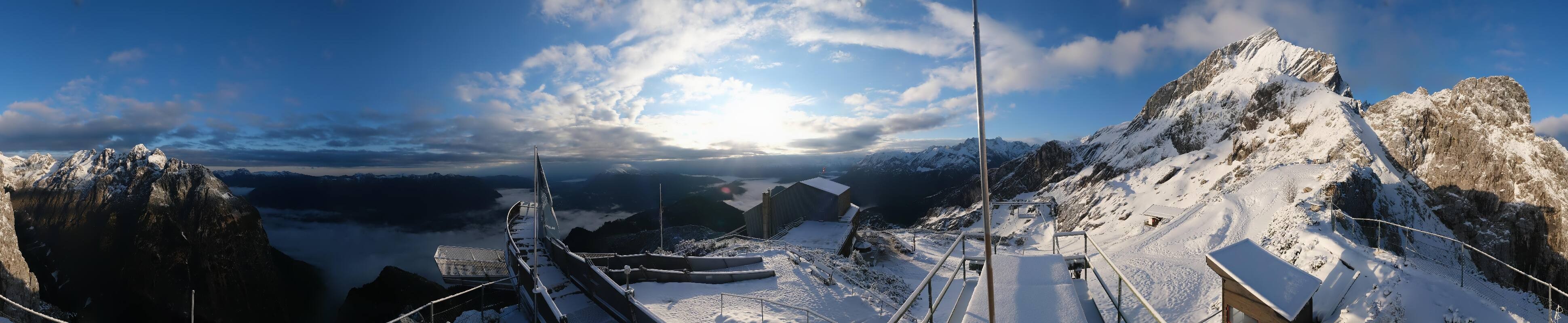 Archiv Foto Webcam Garmisch: Ausblick am Osterfelderkopf