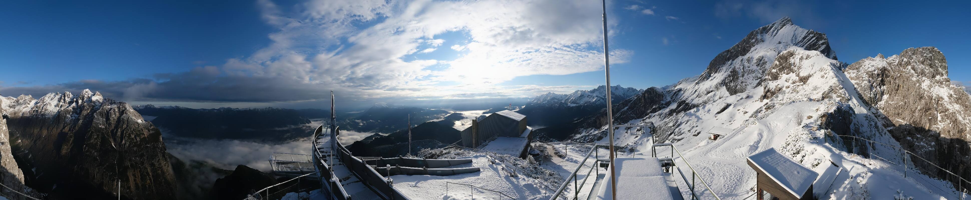 Archiv Foto Webcam Garmisch: Ausblick am Osterfelderkopf