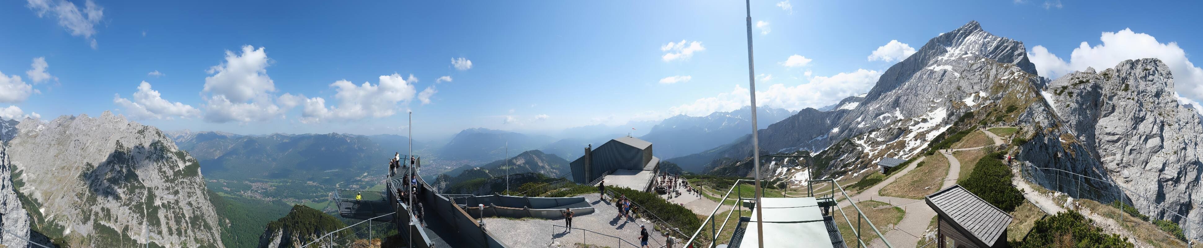Archiv Foto Webcam Garmisch: Ausblick am Osterfelderkopf