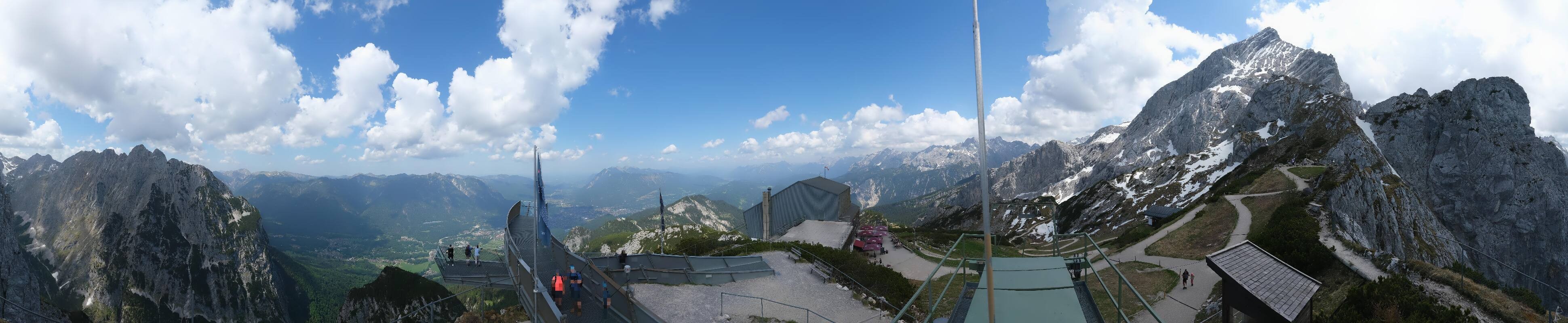 Archiv Foto Webcam Garmisch: Ausblick am Osterfelderkopf