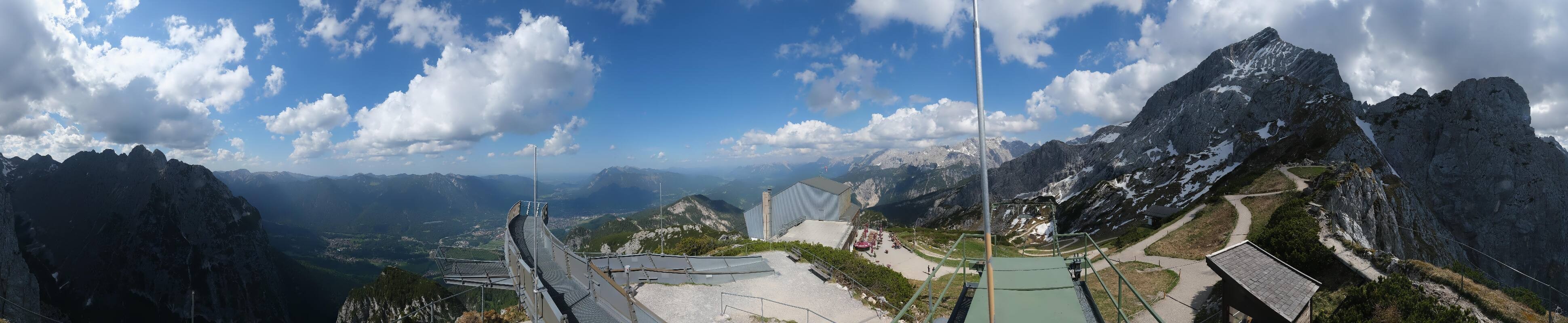 Archiv Foto Webcam Garmisch: Ausblick am Osterfelderkopf