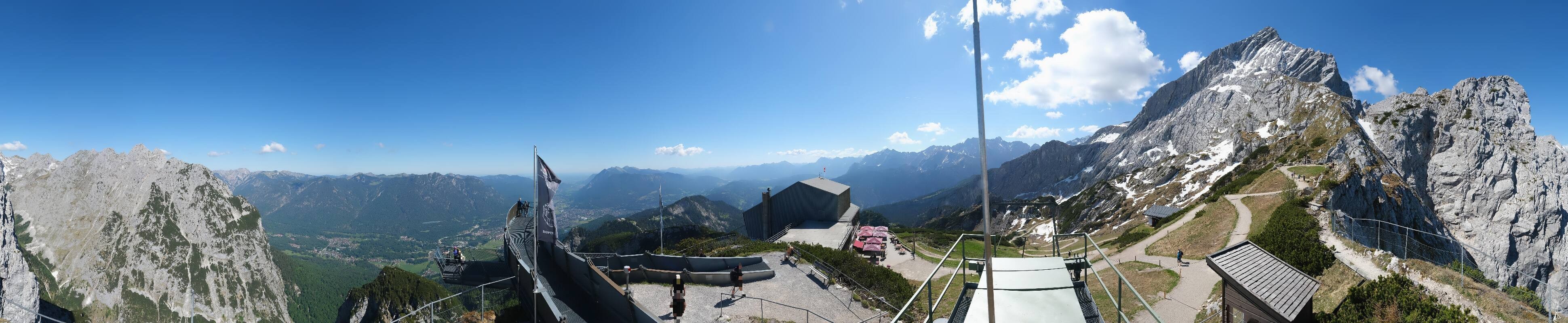 Archiv Foto Webcam Garmisch: Ausblick am Osterfelderkopf