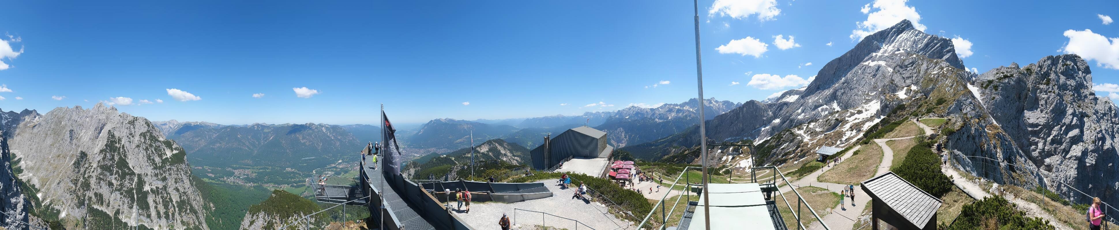 Archiv Foto Webcam Garmisch: Ausblick am Osterfelderkopf