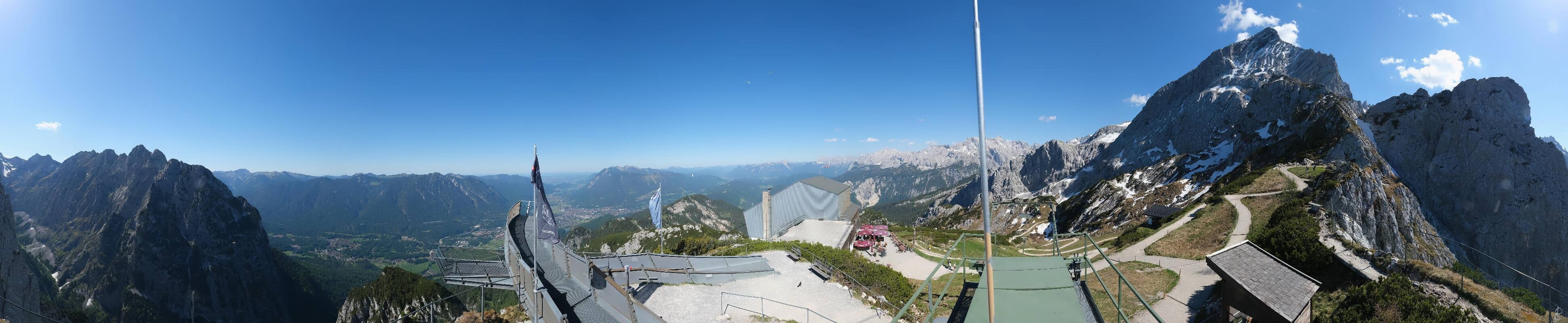 Archiv Foto Webcam Garmisch: Ausblick am Osterfelderkopf