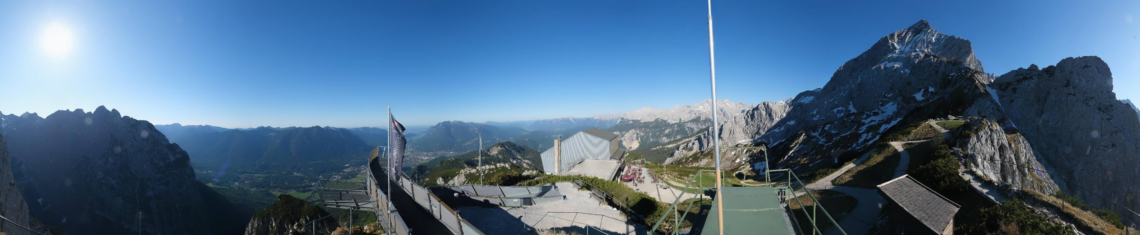 Archiv Foto Webcam Garmisch: Ausblick am Osterfelderkopf