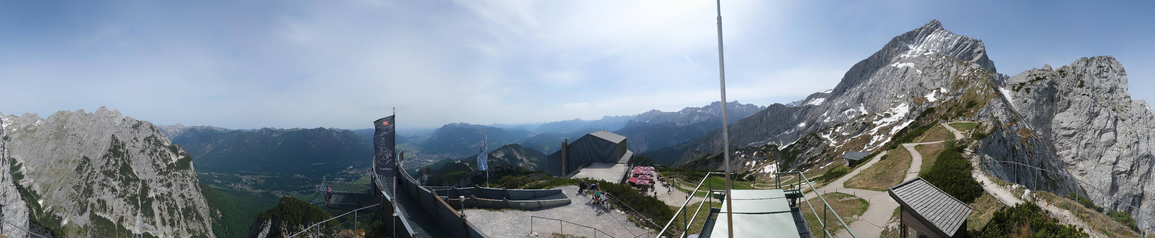 Archiv Foto Webcam Garmisch: Ausblick am Osterfelderkopf