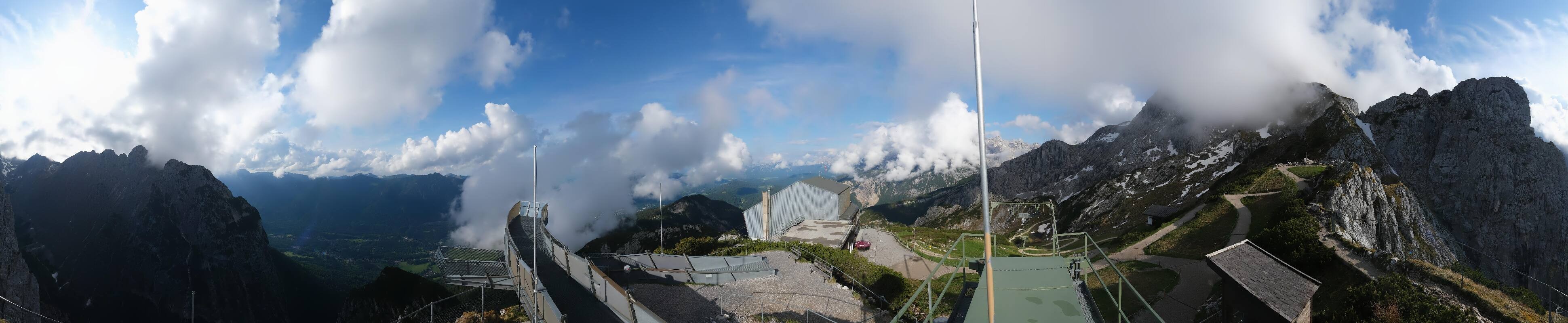Archiv Foto Webcam Garmisch: Ausblick am Osterfelderkopf