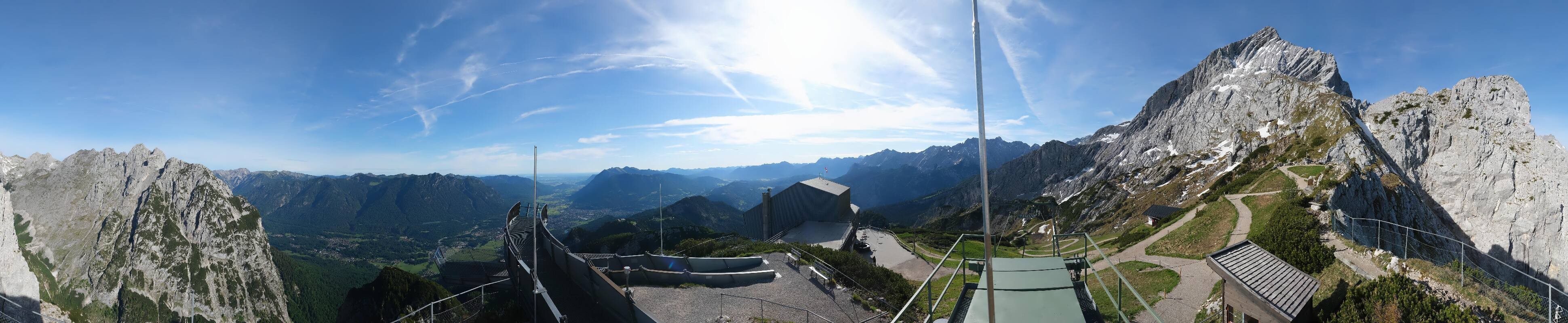 Archiv Foto Webcam Garmisch: Ausblick am Osterfelderkopf