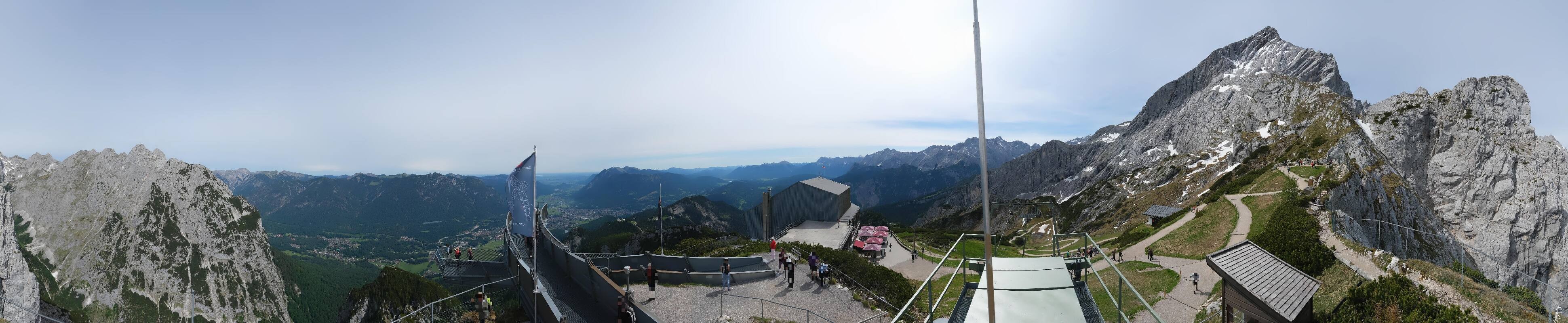 Archiv Foto Webcam Garmisch: Ausblick am Osterfelderkopf